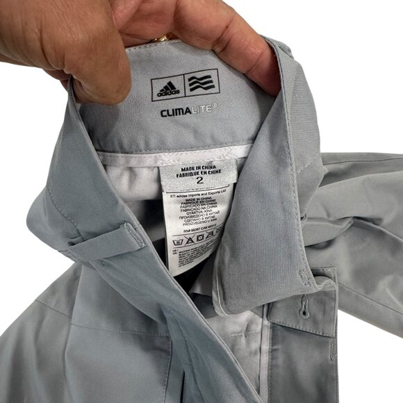Adidas ClimaLite Womens Gray Bermuda Golf Shorts Size 2 Lightweight & Breathable - Picture 2 of 12